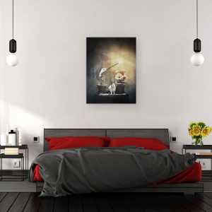 Tablou canvas - Ultimul Truc , Mana, Bagheta, Magician, Vrajitor, 50 x 70 cm - Img 3