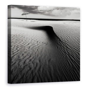 Tablou canvas - Umbrela Pe Plaja, Iwim, Olanda, Zebra, Dungi, 90 x 90 cm