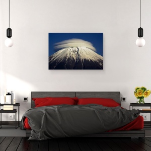 Tablou canvas - Umbrela, Peisaj, Munte, Zapada, Nor, Ghetar, 60 x 90 cm - Img 3