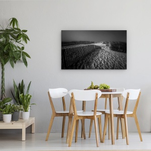 Tablou canvas - Unde Se Afla Umbrele, Rasarit De Soare, Infrarosu, Ir, Plaja, Atlantic, 50 x 80 cm - Img 4