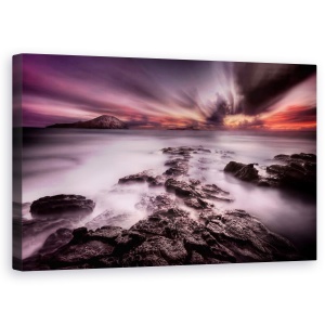Tablou Canvas - Undeva Intre Lumina Si Umbra, Oahu, Hawaii, Sua, Recif, Stanca, 50 x 80 cm