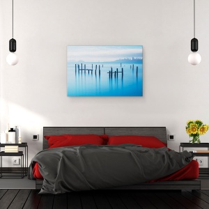 Tablou canvas - Vechiul Debarcader Din Sausalito, San Francisco, California, Peisaj Marin, 80 x 120 cm - Img 3
