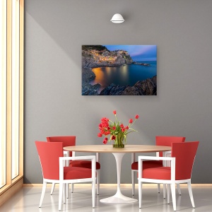 Tablou canvas - Viata In Manarola , Italia, Apus De Soare, Amurg, Sat, 40 x 60 cm - Img 4