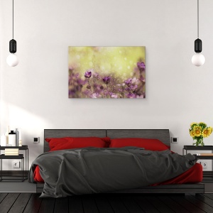 Tablou canvas - Vis Violet, Mov, Floare, Lunca, Gradina, Macro, 80 x 120 cm - Img 3