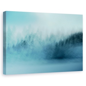 Tablou canvas - Wintersaga, Abstract, Copaci, Padure, Iarna, Zapada, 60 x 90 cm
