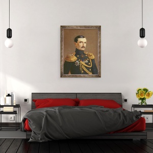 Tablou inramat - A.F. Permyakov - Portretul Amiralului V.A. Kornilov 1806-1854, 70 x 90 cm - Img 3
