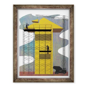 Tablou inramat - A. Richard Allen - Crestere economica, 2010, 70 x 90 cm