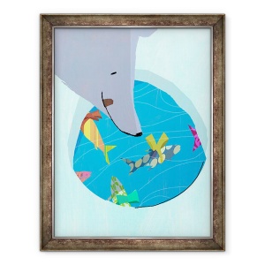 Tablou inramat - A. Richard Allen - Ursul polar Craciun, 2010, 70 x 90 cm