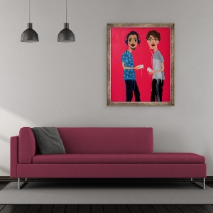 Tablou inramat - Abigail Phang Gung Fook - Ce a spus ea? 2018, 50 x 60 cm - Img 2