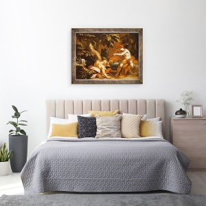 Tablou inramat - Abraham Bloemaert - Mercury y Argus, 70 x 90 cm - Img 3