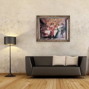 Tablou inramat - Abraham Bosse - Mingea Court fresca, 60 x 80 cm - Img 2