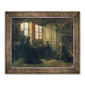 Tablou inramat - Adolphe-Felix Cals - Femei Fraying Lenjerie, Honfleur, 70 x 85 cm
