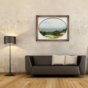 Tablou inramat - Adolphe-Felix Cals - Vedere la Le Havre, 60 x 80 cm - Img 2