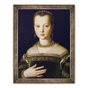 Tablou inramat - Agnolo di Cosimo Bronzino - Portretul Mariei de Medici, 70 x 90 cm