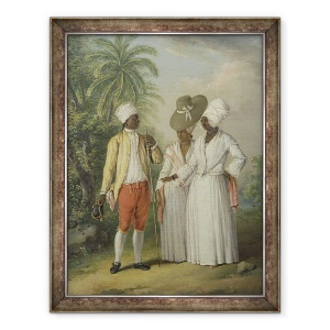 Tablou inramat - Agostino Brunias - Indienii Indieni de Vest Liberi, 60 x 80 cm