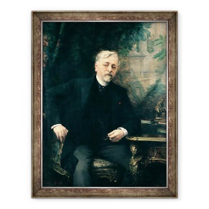 Tablou inramat - Aime Nicolas Morot - Portretul lui Gustave Eiffel 1832-1923 1905, 70 x 90 cm