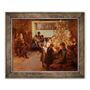 Tablou inramat - Albert Chevallier Tayler - Bradul de Craciun, 70 x 85 cm