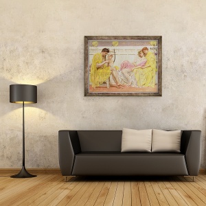 Tablou inramat - Albert Joseph Moore - Un muzician, 60 x 80 cm - Img 2