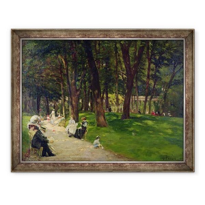 Tablou inramat - Albert Leopold Pierson - in parc, 70 x 90 cm