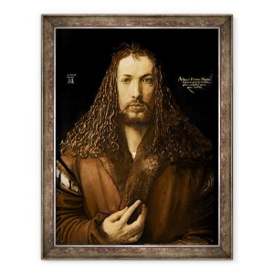 Tablou inramat - Albrecht Durer - Autoportret la varsta de douazeci si opt de ani, 70 x 90 cm