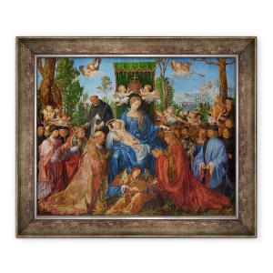 Tablou inramat - Albrecht Durer - Sarbatoarea ghirlandelor de trandafiri, 70 x 85 cm