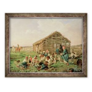 Tablou inramat - Aleksandr Ivanovich Morozov - Restul in timpul Hying, 60 x 80 cm