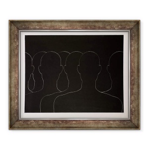 Tablou inramat - Alex Dunn - Pelerini, 50 x 60 cm