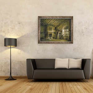 Tablou inramat - Alexander Nasmyth - Tolbooth, design de scena pentru Inima Midlothianului, 60 x 80 cm - Img 2