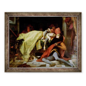 Tablou inramat - Alexandre Cabanel - Moartea lui Francesca da Rimini si Paolo Malatesta, 60 x 80 cm