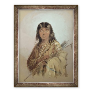 Tablou inramat - Alfred Jacob Miller - Chinook indian, 60 x 80 cm
