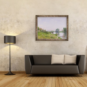 Tablou inramat - Alfred Sisley - Saint-Denis, 60 x 80 cm - Img 2