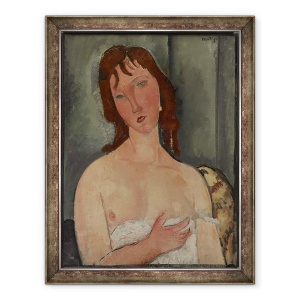 Tablou inramat - Amedeo Modigliani - Portretul unei tinere Femei, 60 x 80 cm