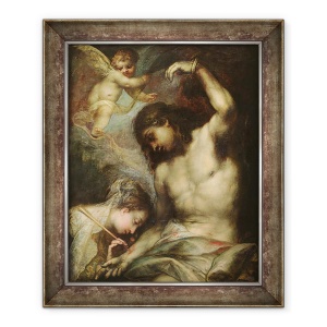 Tablou inramat - Andrea Celesti - Sfantul Sebastian, 70 x 85 cm