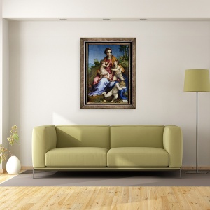 Tablou inramat - Andrea del Sarto - Caritate, 60 x 80 cm - Img 2