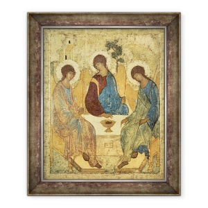 Tablou inramat - Andrei Rublev - Sfanta Treime, 50 x 60 cm