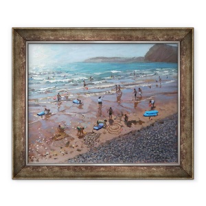 Tablou inramat - Andrew Macara - Cercuri in nisip, Sidmouth, 50 x 60 cm
