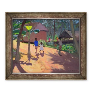 Tablou inramat - Andrew Macara - Drumul spre Plaja Kovalum, Kerala, 70 x 85 cm
