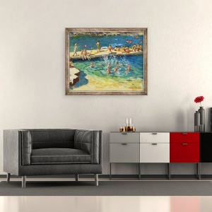 Tablou inramat - Andrew Macara - La debarcader, Rovinj, 50 x 60 cm - Img 2
