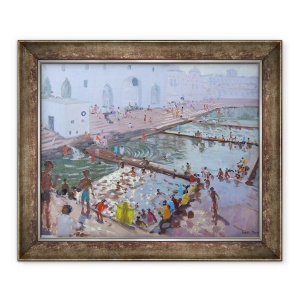Tablou inramat - Andrew Macara - Pushkar ghats, 70 x 85 cm