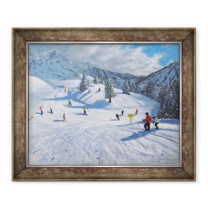 Tablou inramat - Andrew Macara - Ski, Kitzbuhel, 2014, 70 x 85 cm
