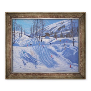 Tablou inramat - Andrew Macara - Statie de schi, Tignes, 70 x 85 cm