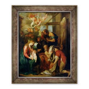 Tablou inramat - Anthony van Dyck - Adorarea Pastorilor, 70 x 85 cm