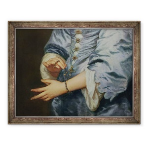 Tablou inramat - Anthony van Dyck - Marie Ruthven, Lady van Dyck, detaliu II, 70 x 90 cm
