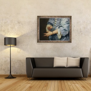 Tablou inramat - Anthony van Dyck - Marie Ruthven, Lady van Dyck, detaliu II, 70 x 90 cm - Img 2