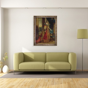Tablou inramat - Anthony van Dyck - Portretul unei doamne, 60 x 80 cm - Img 2