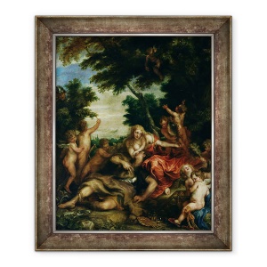 Tablou inramat - Anthony van Dyck - Rinaldo si Armida, 50 x 60 cm