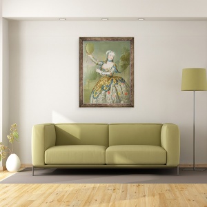 Tablou inramat - Antoine Pesne - Barbara Campanini, 60 x 80 cm - Img 2