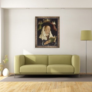 Tablou inramat - Antonello da Messina - Fecioara Maria lectura, 70 x 90 cm - Img 2