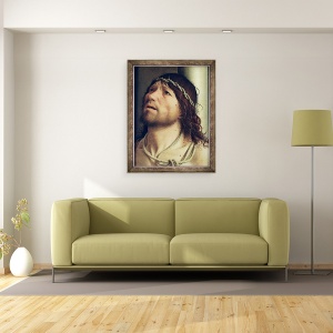 Tablou inramat - Antonello da Messina - Hristos la Coloana, 60 x 80 cm - Img 2