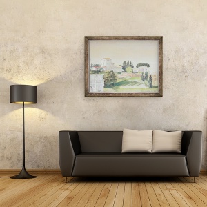 Tablou inramat - Arthur Bowen Davies - Dealul Palatin din Colosseum, 70 x 90 cm - Img 2